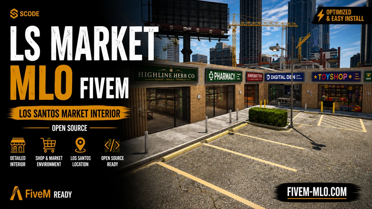LS Market MLO FiveM | Los Santos Market Interior | Open Source